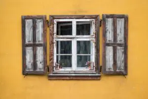 poorly maintained window