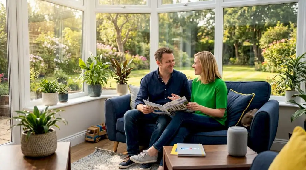 Couple in UK home with A-rated windows
