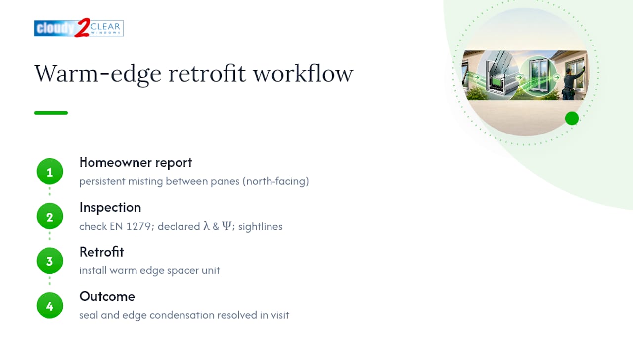 What Cloudy2Clear Windows has learned fitting warm edge units — overview diagram