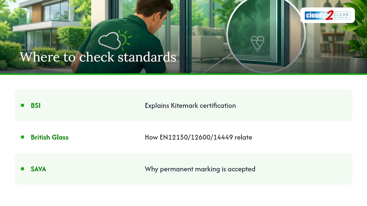Where to check the standards yourself — overview diagram