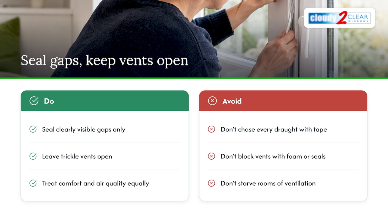 Seal the gaps, not the air your home needs — overview diagram
