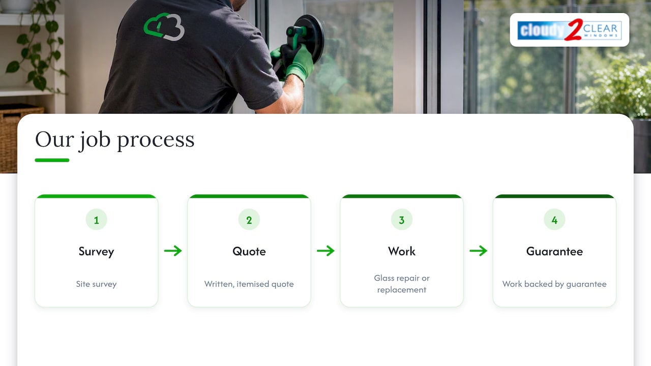 Cloudy2Clear Windows: how our experience matches this job — overview diagram
