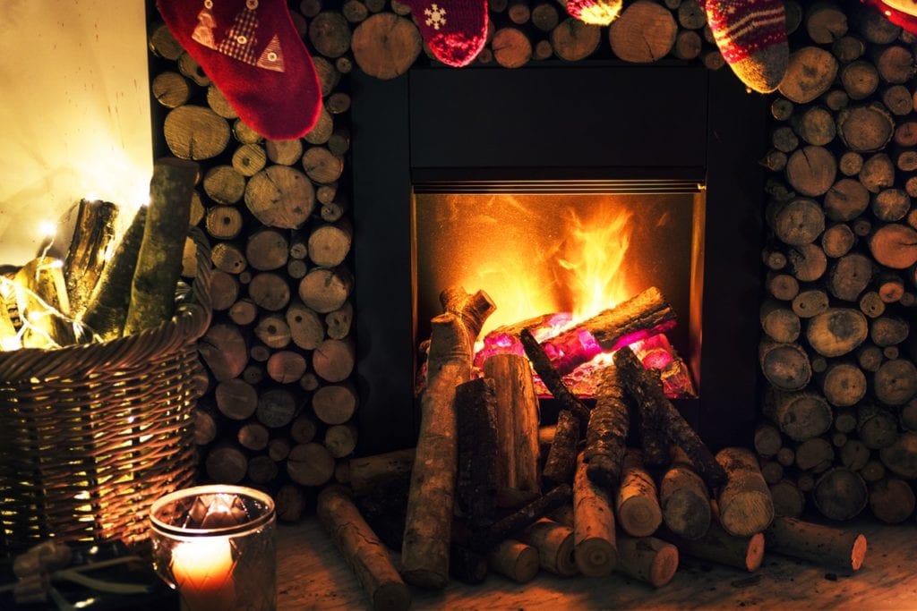 fireplace condensation winter